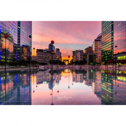 Couché de soleil sur la Défense